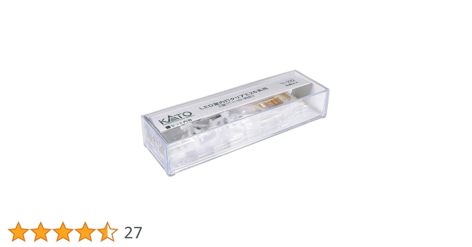 Amazon | KATO Nゲージ LED室内灯クリア E26系用 6両分入 11-222